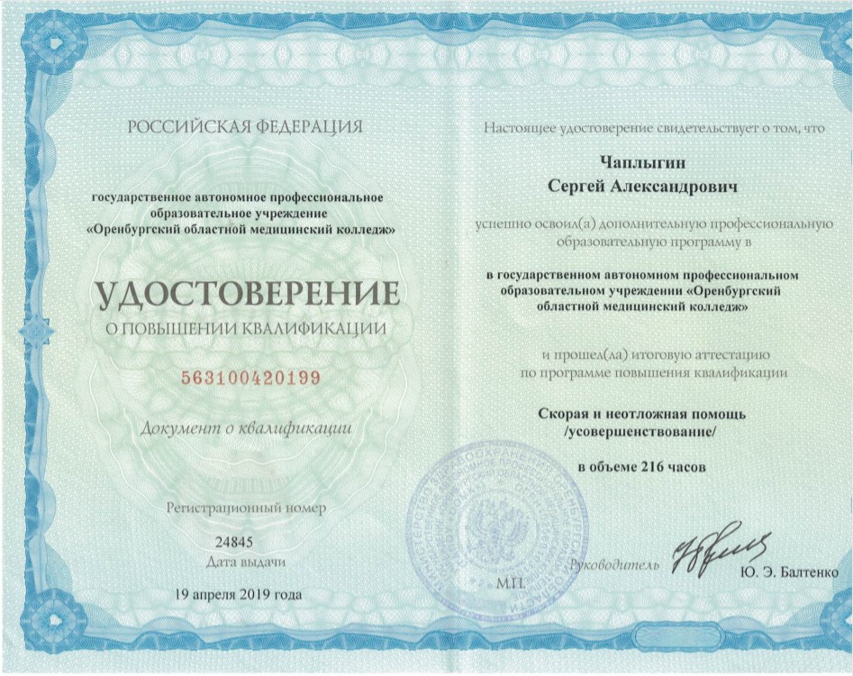 Диплом специалиста Чаплыгина 3
